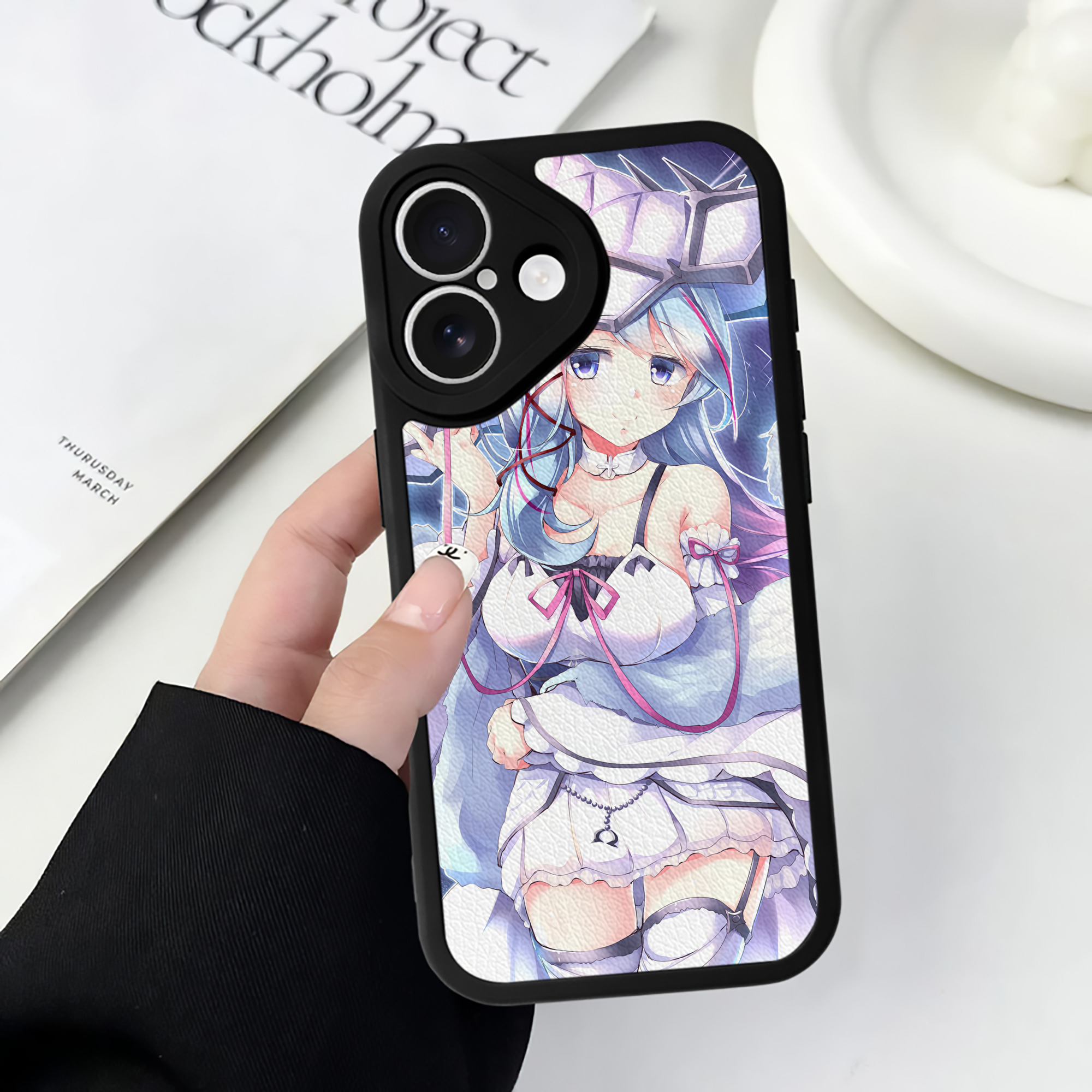 （画像用） 遊☆戯☆王 Yu-Gi-Oh! 【iPhone 16シリーズ対応】シリコンスマホケース（レザー調） 材質：シリコン